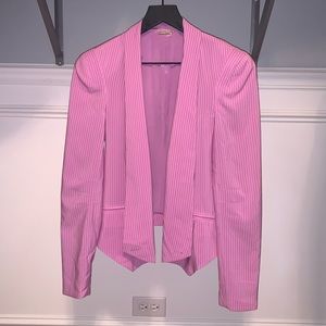 Rebecca Minkoff pink pinstriped blazer women’s S